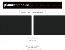 Tablet Screenshot of piano-warehouse.co.uk
